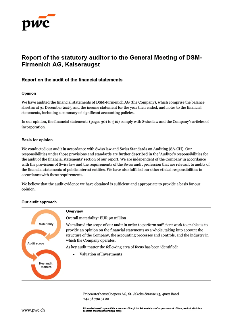 Auditors report (photo)