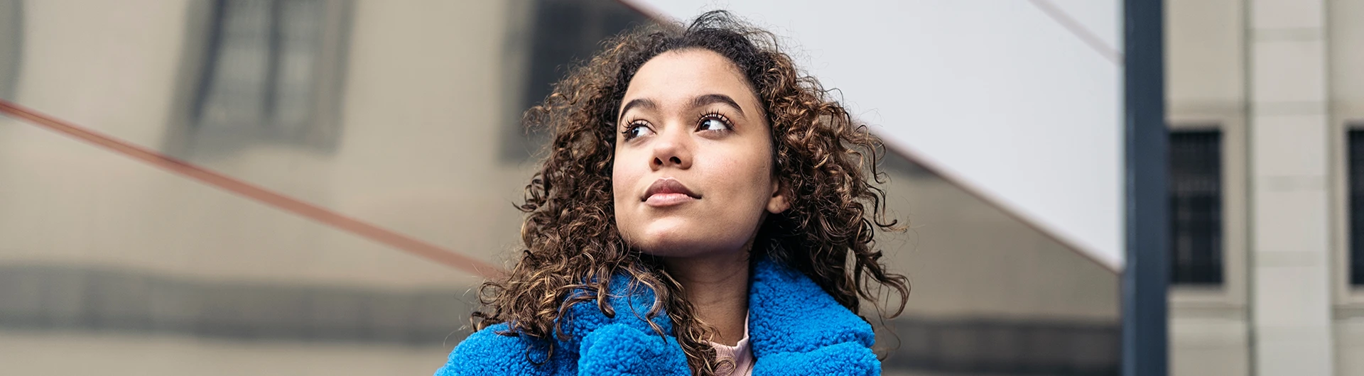 A confident gaze forward, symbolizing readiness for change and resilience. (photo)