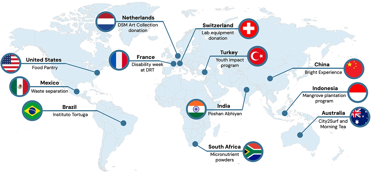 Community engagement (map)